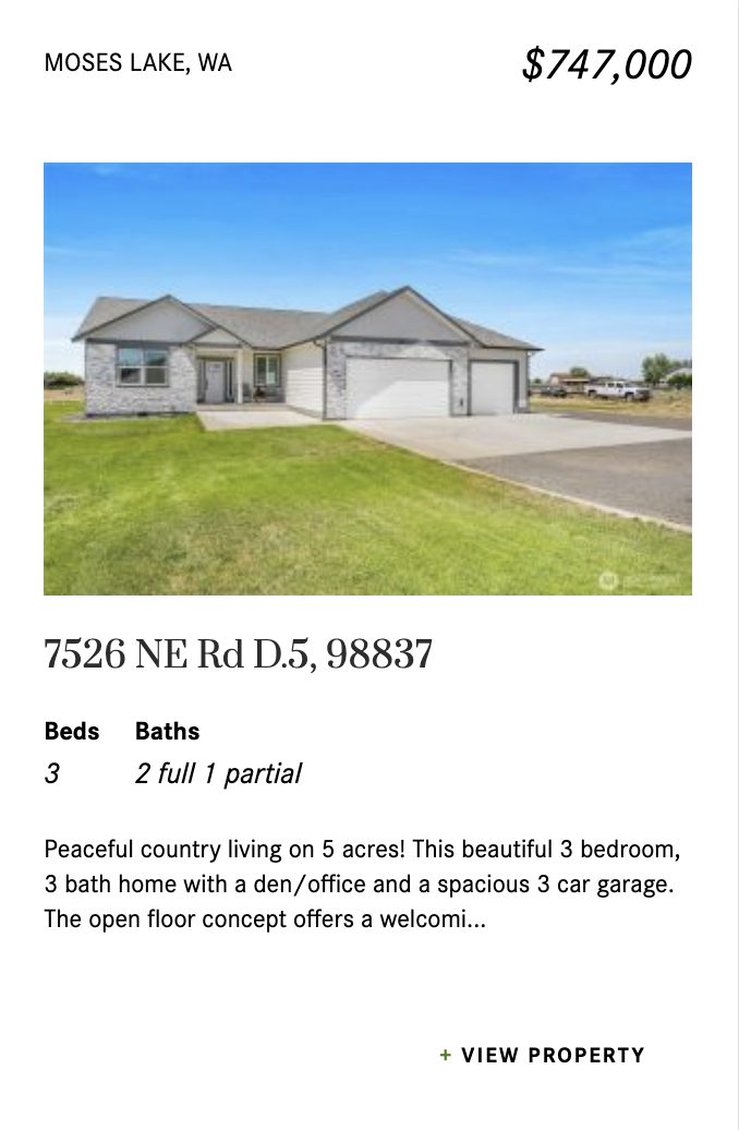 7526 NE Rd D.5, Moses Lake WA